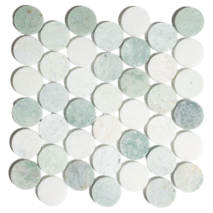 Penny Marble Large Green 11.75 x 12